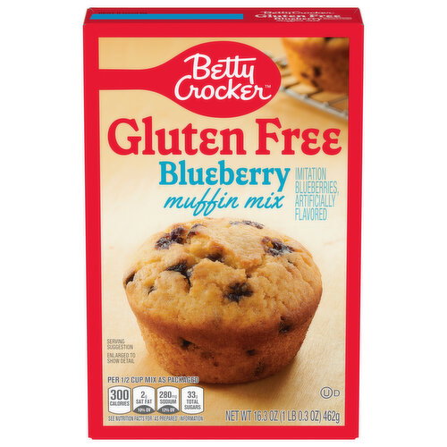 Betty Crocker Muffin Mix, Gluten Free, Blueberry Image 1 of 3