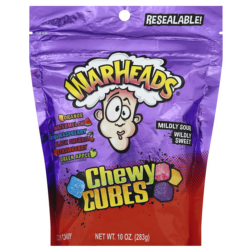 Warheads Chewy Candy, Chwey Cubes