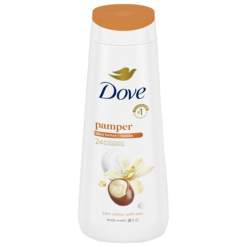 Dove Body Wash, Shea Butter + Vanilla, Pamper