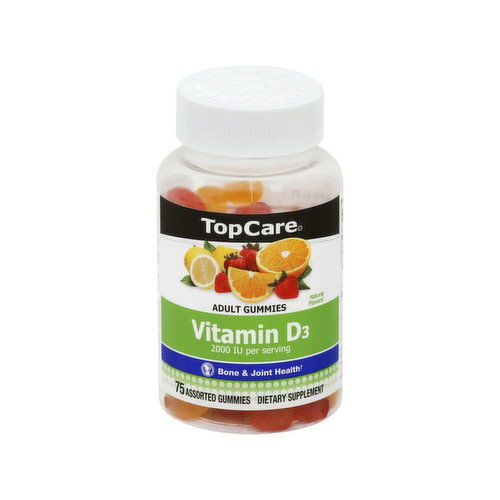 Topcare Vitamin D3, 2000 IU, Adult Gummies