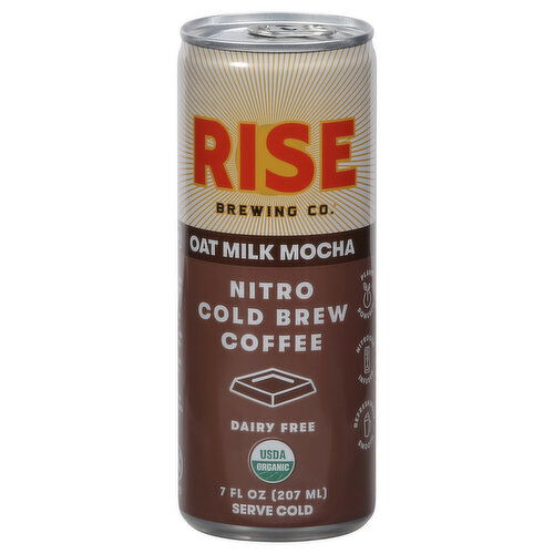 Rise Brewing Co. Coffee, Oat Milk Mocha, Cold Brew, Nitro