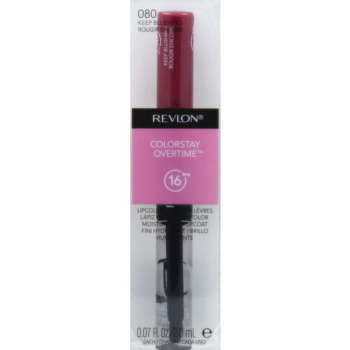 Revlon Lipcolor, Moisturizing Topcoat, Keep Blushing 080