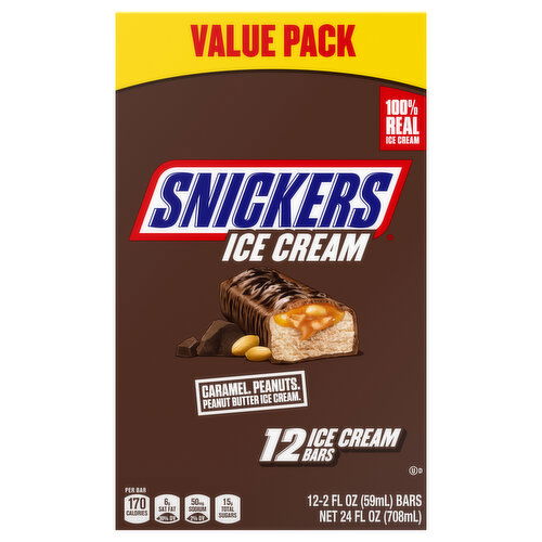 Snickers Ice Cream Bars, Value Pack