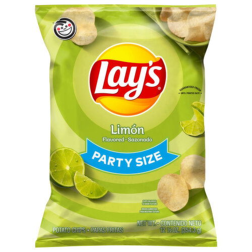 Lay's Potato Chips, Limon Flavored, Party Size