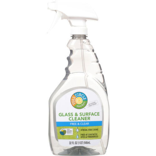 Full Circle Market Cleaner, Glass & Surface, Free & Clear