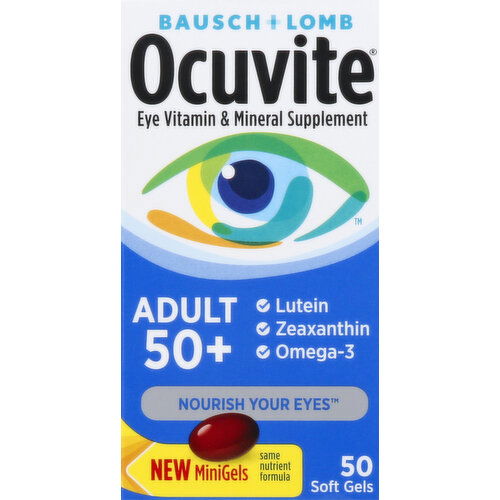 Ocuvite Eye Vitamin, Adult 50+, Softgels