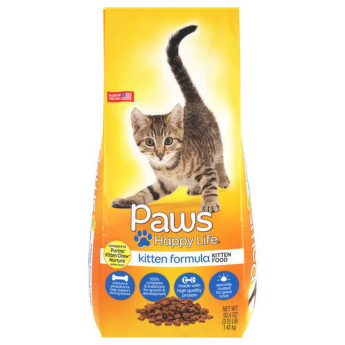 Paws Happy Life Kitten Food, Kitten Formula