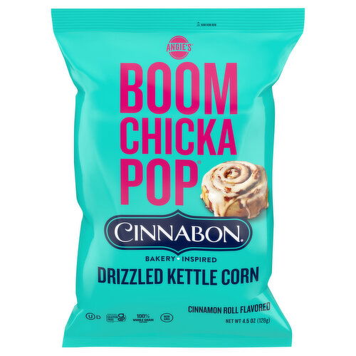 Angie's Boomchickapop Kettle Corn, Drizzled, Cinnamon Roll Flavored