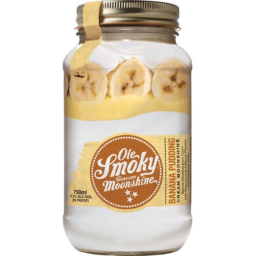 Ole Smoky Banana Pudding Cream Moonshine Tennessee Whiskey, 750 ml    