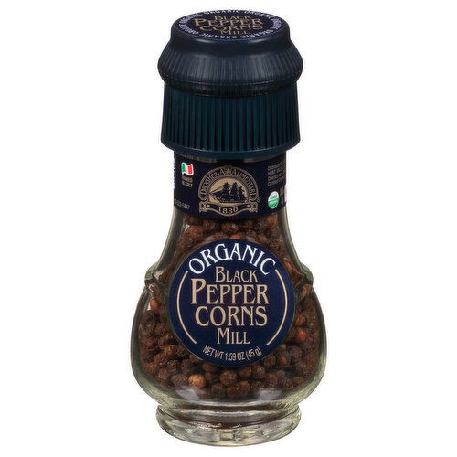 Drogheria & Alimentari Organic Black Peppercorns Mill