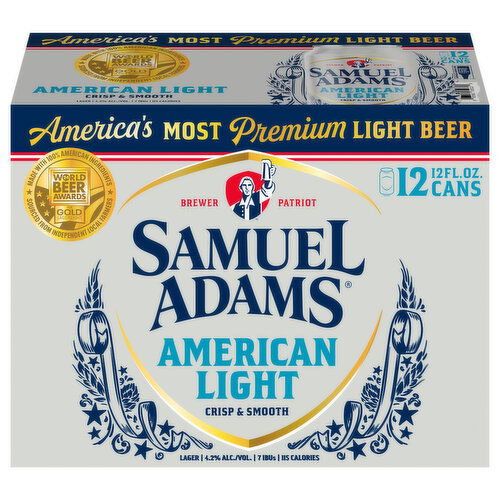 Samuel Adams Lager American Light Beer - 12 Each