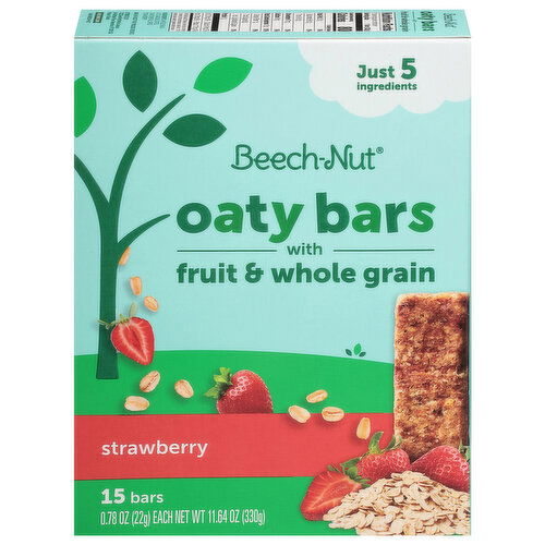 Beech-Nut Oaty Bars, with Fruit & Whole Grain, Strawberry