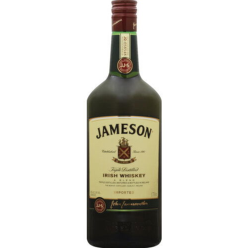 Jameson Whiskey, Irish, Triple Distilled