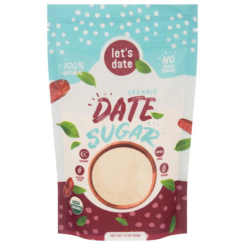 Let's Date Sugar, Organic, Date