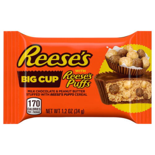 Reese's Big Cup, with Reeses Puffs - 1.2 Ounce