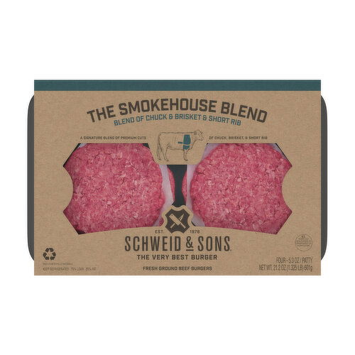 Schweid & Sons Certified Angus Beef Butchers Blend 5.3 oz Patty