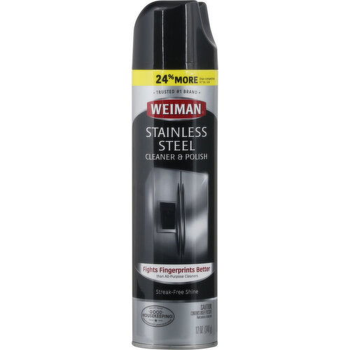 Weiman Cleaner & Polish, Stainless Steel