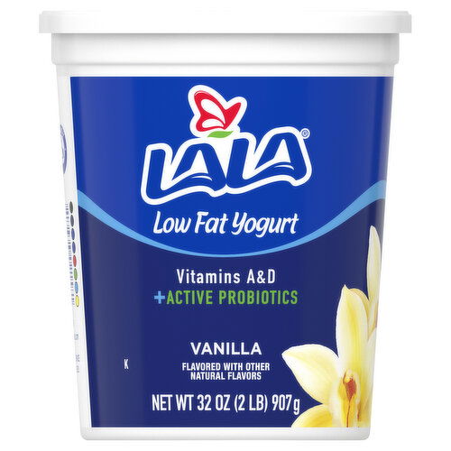 Lala Yogurt, Vanilla, Low Fat - 32 Ounce