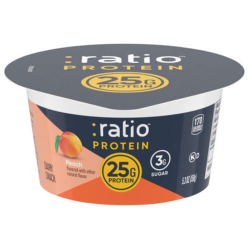 Ratio Peach Dairy Snack - 5.3 Ounce