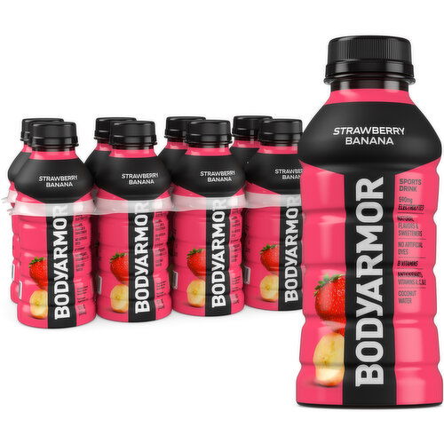 BODYARMOR Sports Drink Strawberry Banana - 12 Fluid Ounce
