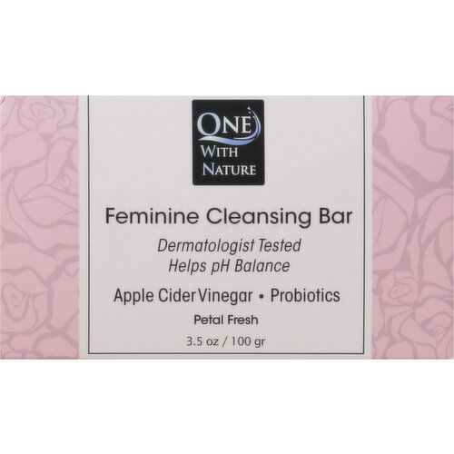 One with Nature Feminine Cleansing Bar, Petal Fresh