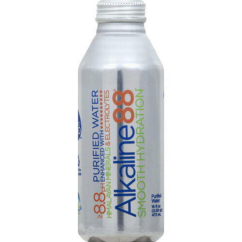 Alkaline88 Purified Water, Smooth Hydration