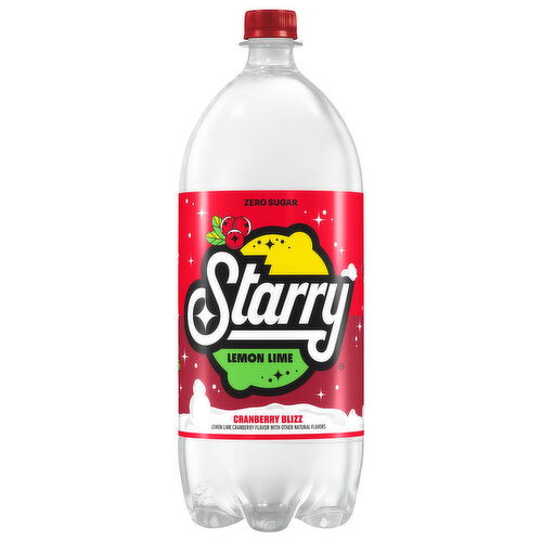 Starry Soda, Zero Sugar, Lemon Lime Cranberry Bliss - Super 1 Foods