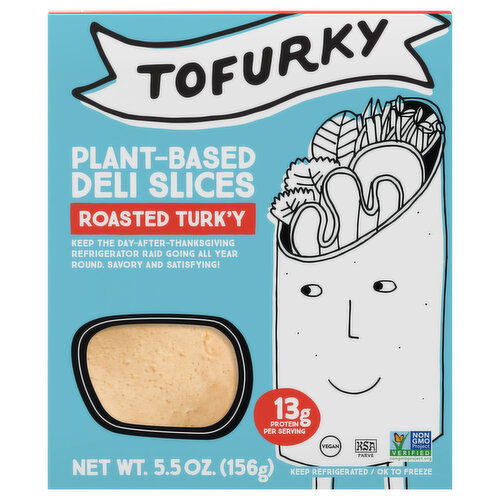 Tofurky Deli Slices, Plant-Based, Roasted Turk'y