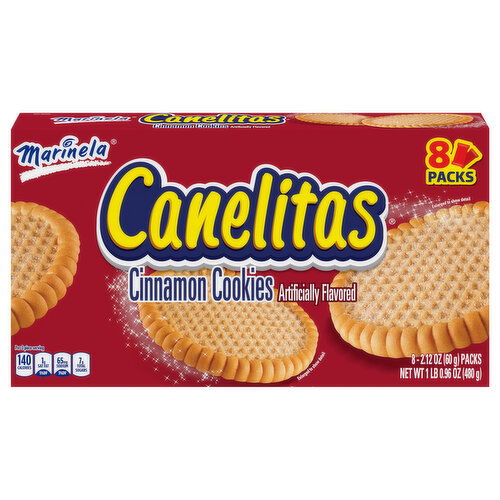 Marinela Cookies, Cinnamon, 8 Packs