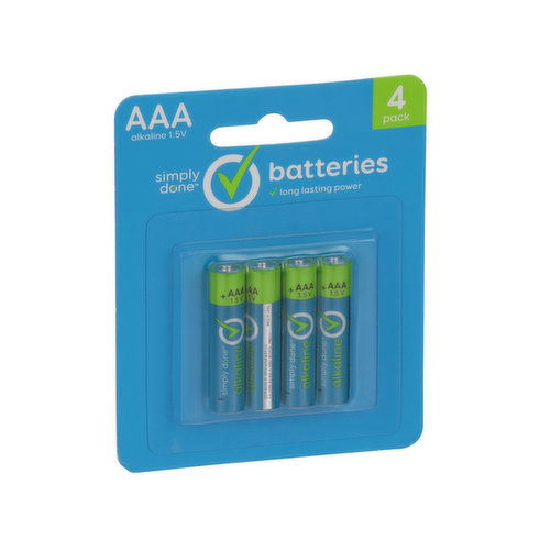 Simply Done AAA Alkaline 1.5V Batteries