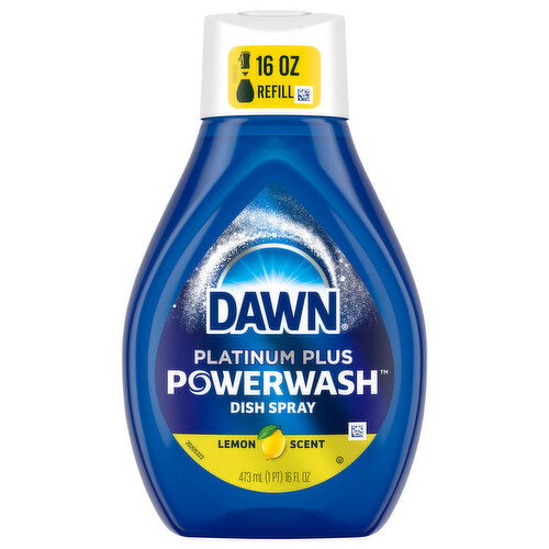 Dawn Platinum Plus Lemon Scent Dish Spray - 16 Fluid Ounce