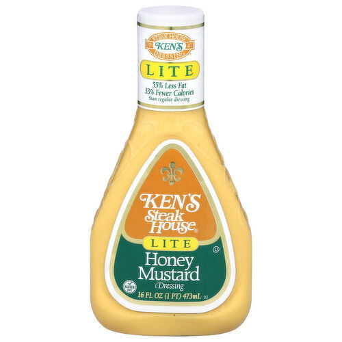 Ken's Steak House Lite Honey Mustard Dressing - 16 Fluid Ounce