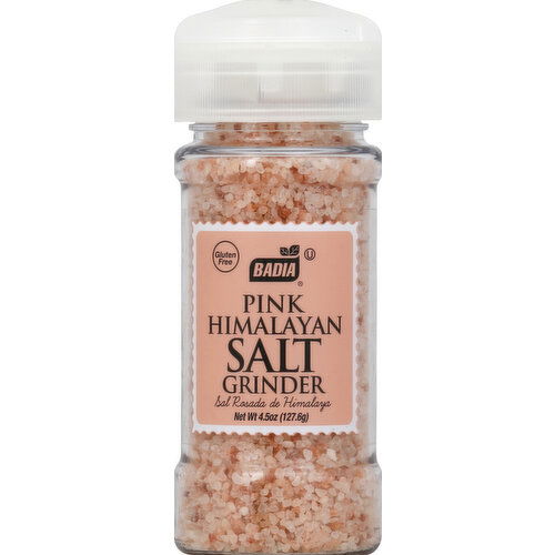 Badia Salt Grinder, Pink Himalayan