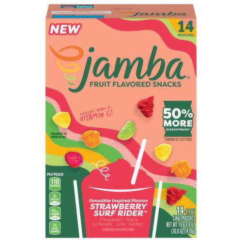 Jamba Fruit Flavored Snacks, Strawberry Surf Rider