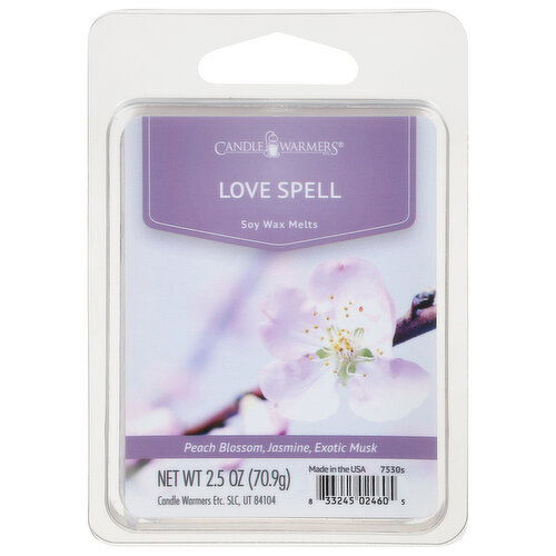 Candle Warmers Soy Wax Melts, Love Spell - 2.5 Ounce