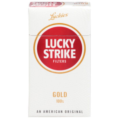 Lucky Strike Cigarettes, Gold 100s, Filters