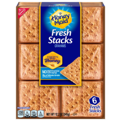 HONEY MAID Fresh Stacks Graham Crackers, 12.2 oz (6 Stacks)