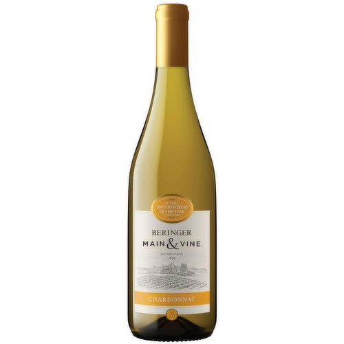 Beringer Main & Vine Chardonnay California White Wine, 750 ml    