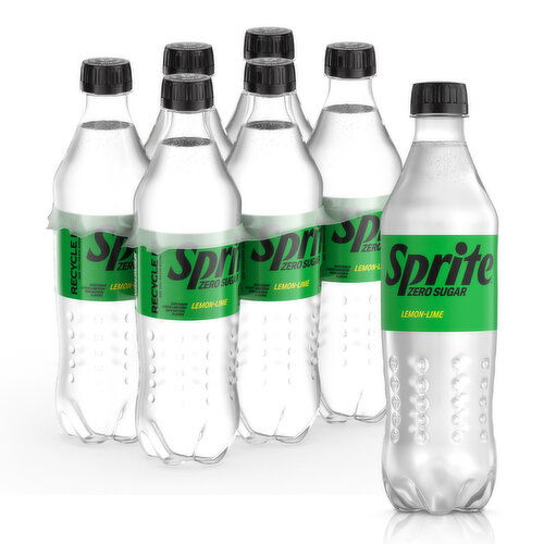 Sprite Sugar Lemon Lime Diet Soda Pop Soft Drinks, 16.9 fl oz, 6 Ct