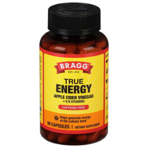 Bragg Apple Cider Vinegar, True Energy, Capsules