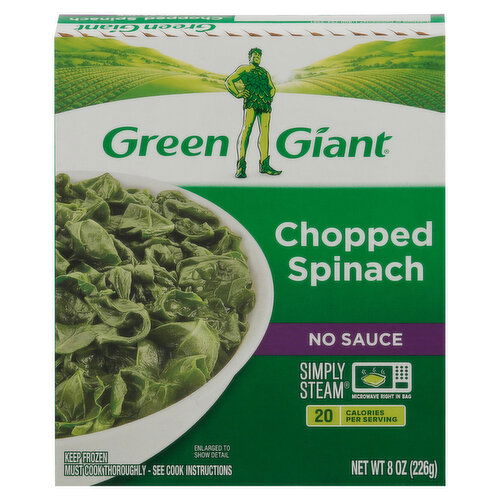 Green Giant Chopped Spinach, No Sauce