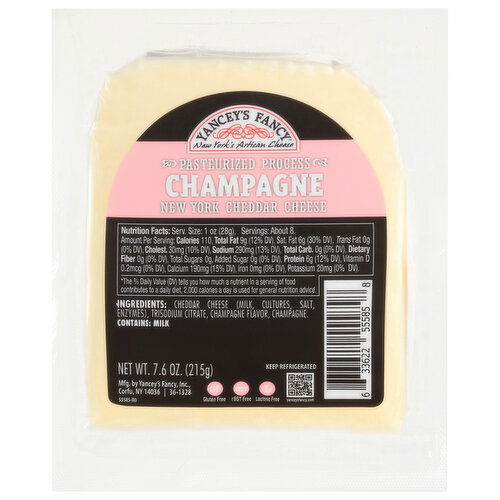 Yancey's Fancy Cheese, New York Cheddar, Champagne