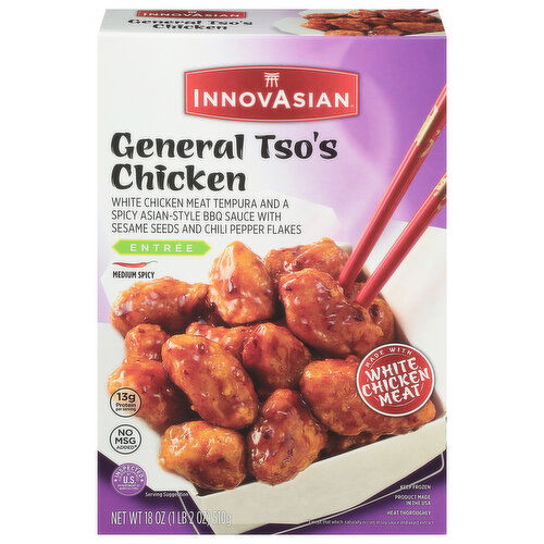 InnovAsian Chicken, Entree, General Tso's, Medium Spicy