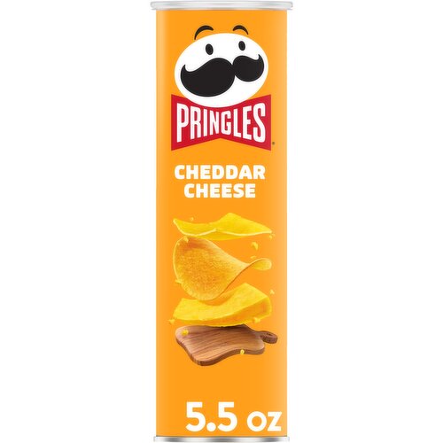 Pringles Potato Crisps Chips, Cheddar Cheese - 5.5 Ounce