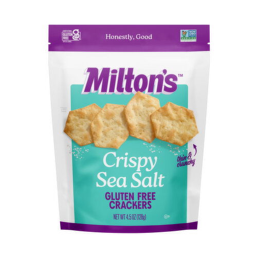 Milton's Baked Crackers, Gluten Free, Crispy Sea Salt