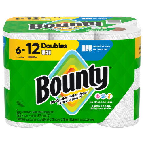 Bounty 2-Ply Paper Towels - 6 Each