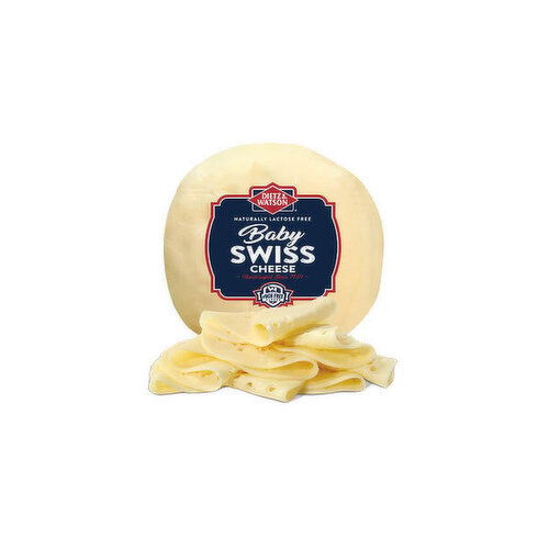 Dietz & Watson Fresh Sliced Baby Swiss Cheese