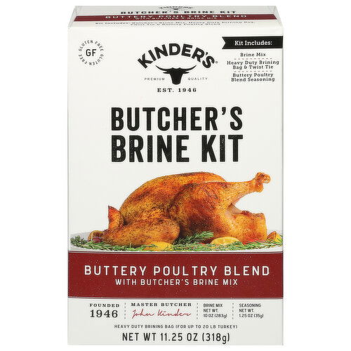 Kinder's Butcher's Brine Kit, Buttery Poultry Blend