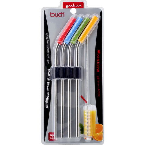 Goodcook Straws, Stainless Steel