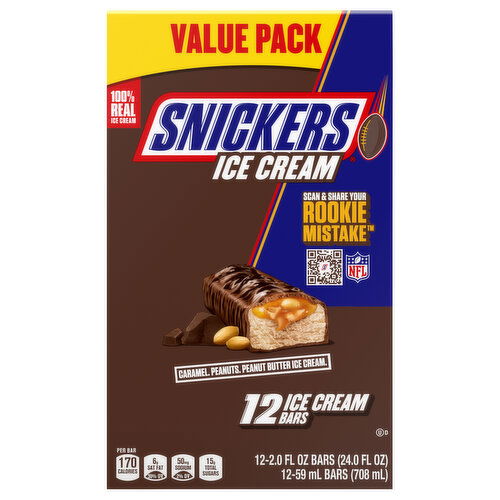 Snickers Ice Cream Bars, Value Pack